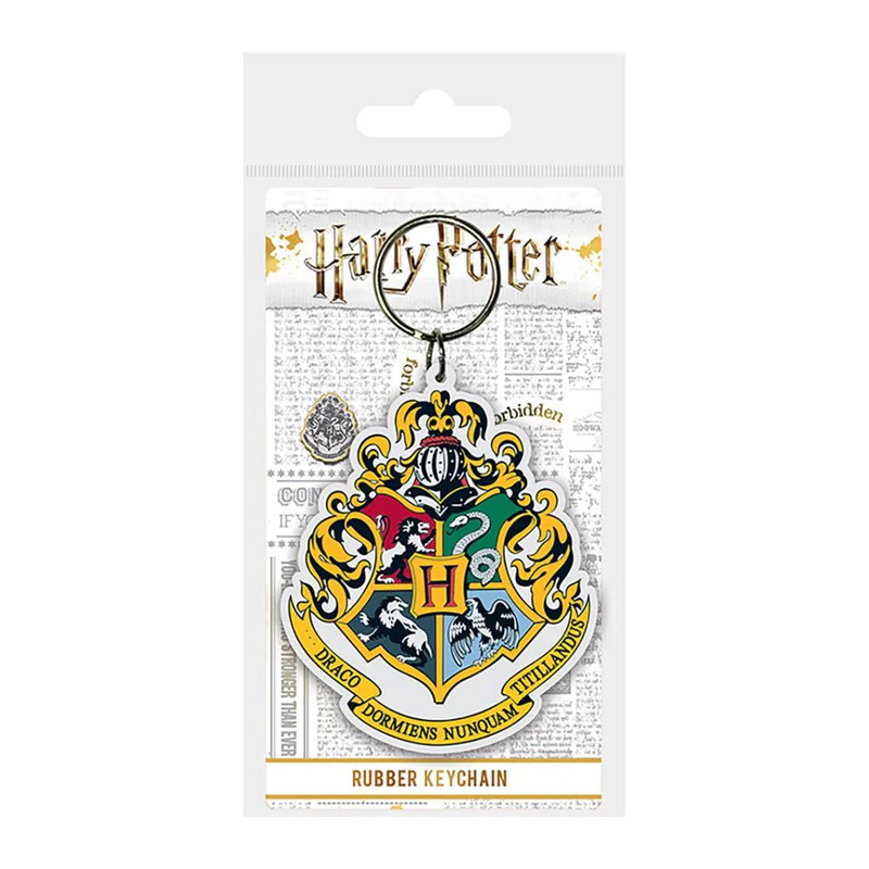 Harry Potter - Hogwarts Crest Rubber Keychain - أكسسوار